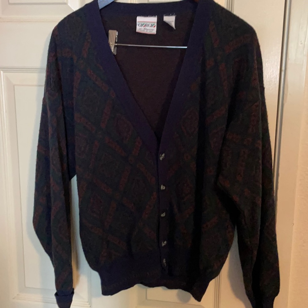 Giorgio Di Firenze Cardigan 30%wool medium sweater made in Italy